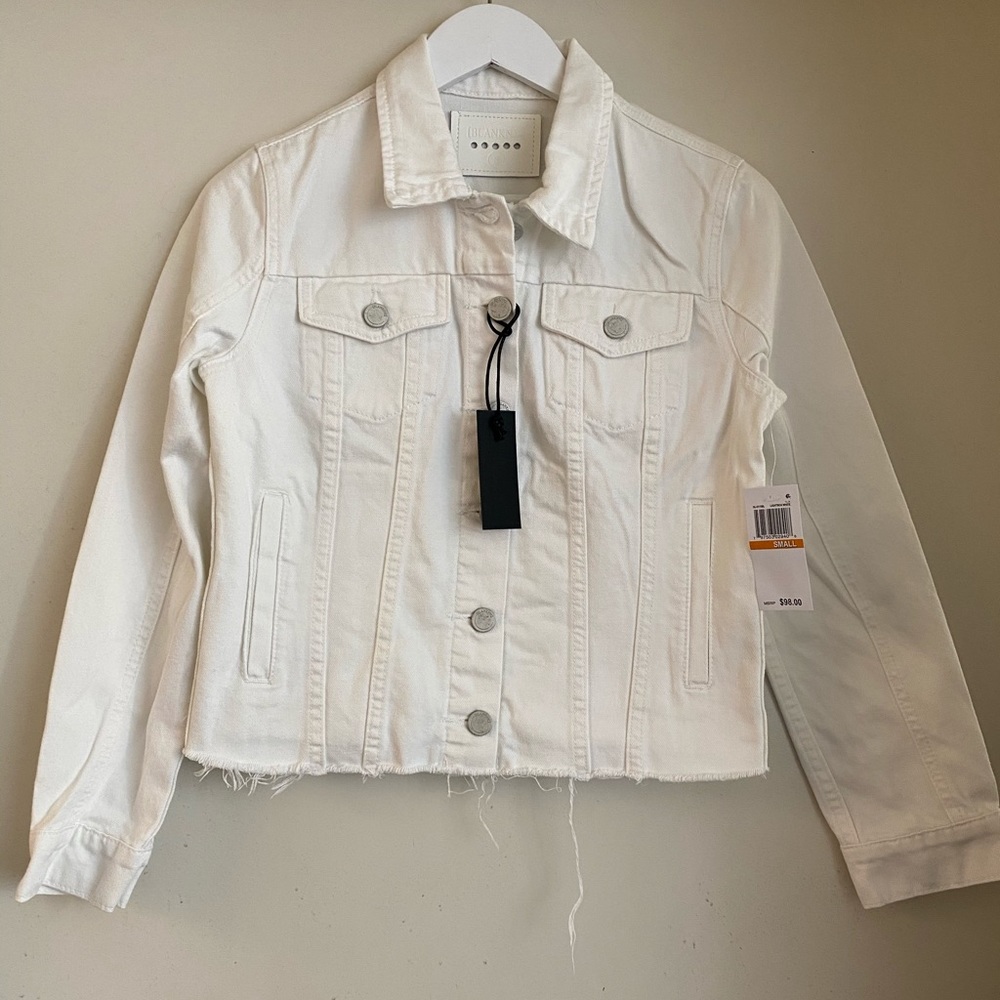 Blank NYC Frayed Hem Denim Jacket - Picture 3 of 6